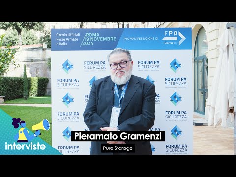 FORUM PA Sicurezza 2024 | Gramenzi (Pure Storage): analisi predittiva per prevenire le emergenze